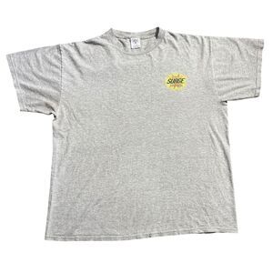 Vtg Surge Soda Pop Shirt Energy Drink Caffeine Nostalgia Gray Sz XL